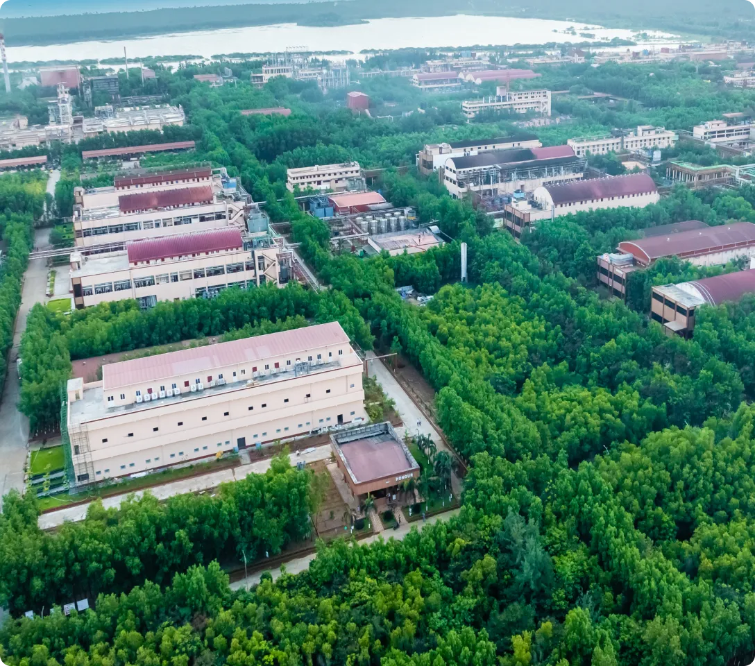 Exterior view of a cGMP-certified manufacturing facility